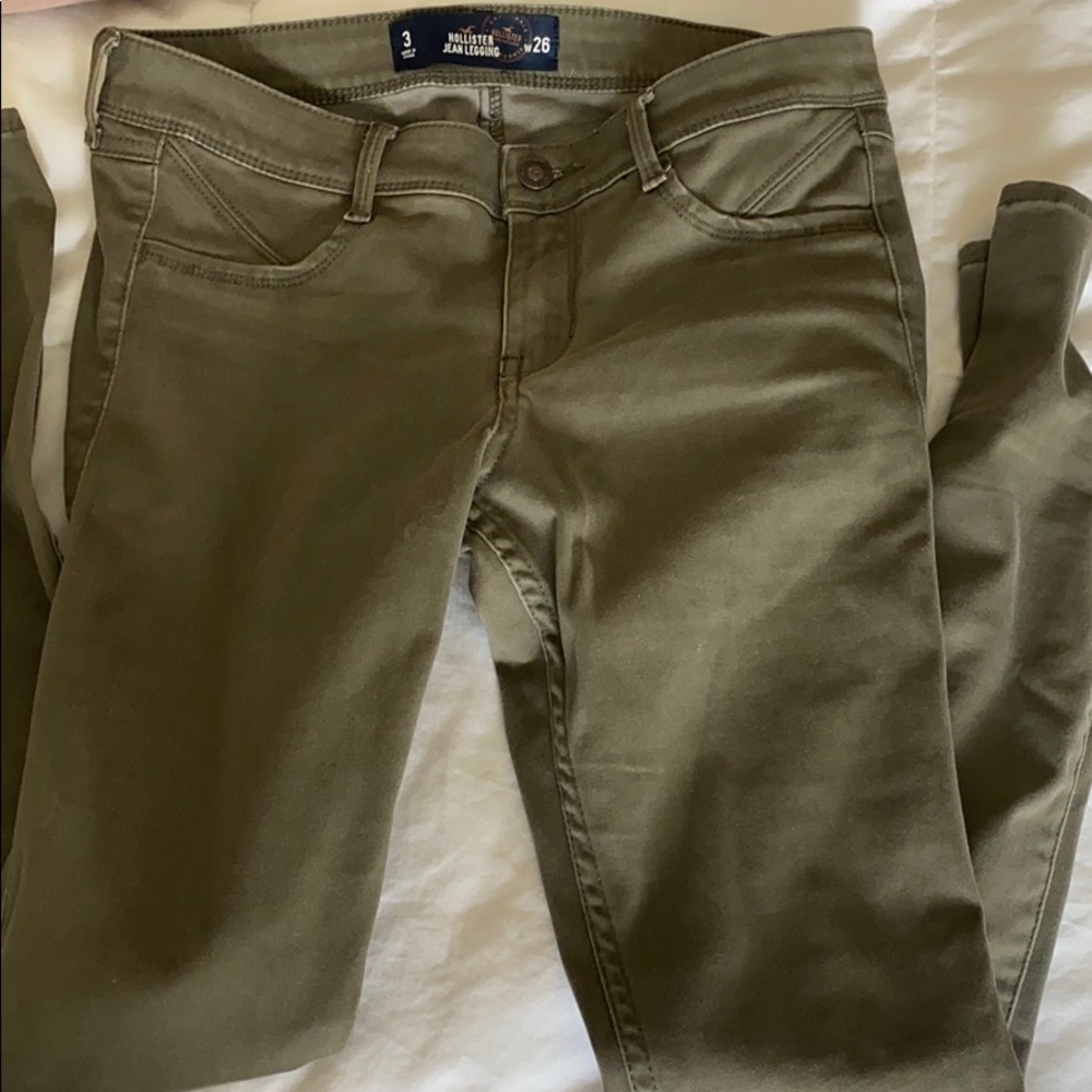 Olive green Hollister Jeggings